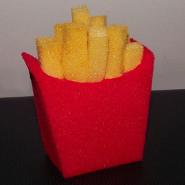 Frites en mousse