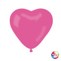 Ballons coeur fuchsia diam 25cm